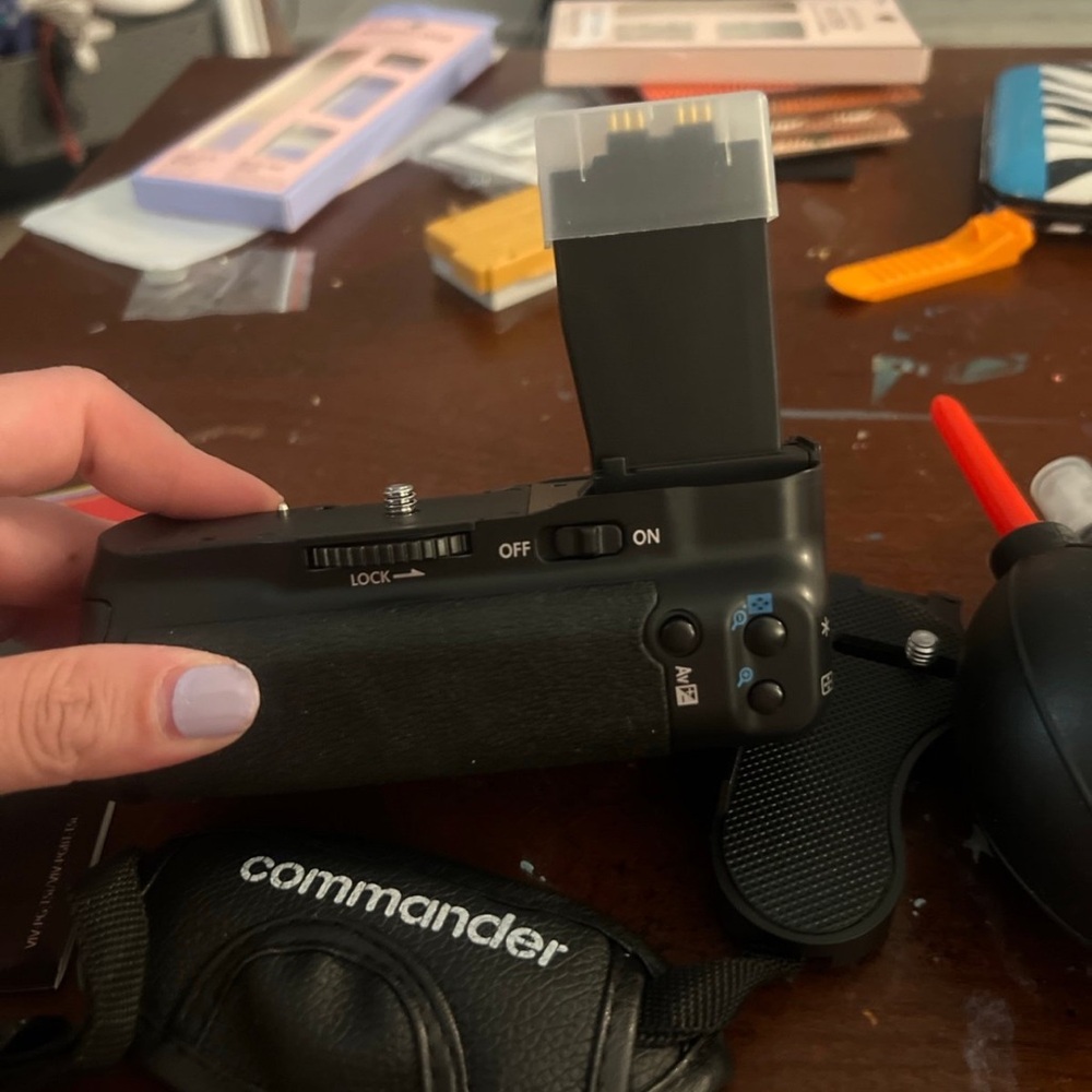 Black Professional Camera Flash